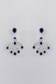 Louis Sapphire Diamond Earrings zevarbygeeta