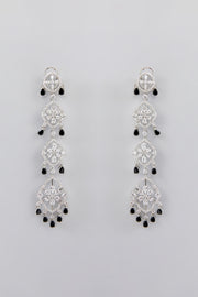 Ann Black Diamond Earrings zevarbygeeta