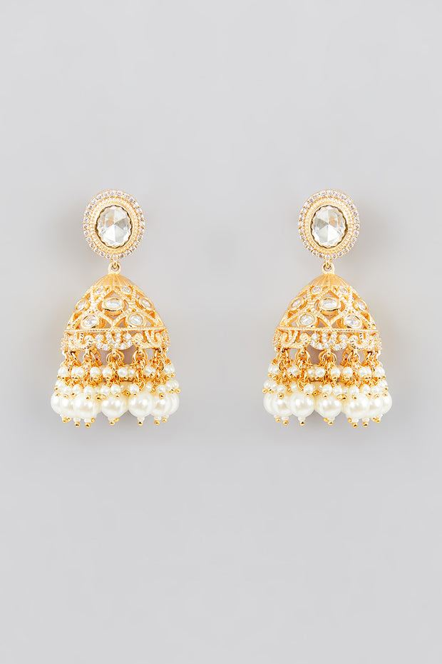Kimaya Pearl Drop Kundan Choker Set zevarbygeeta