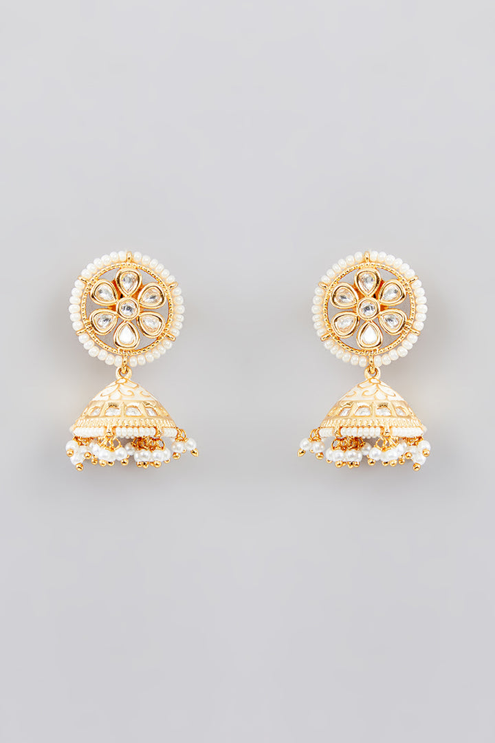Hansa Pearl Kundan Long Set zevarbygeeta