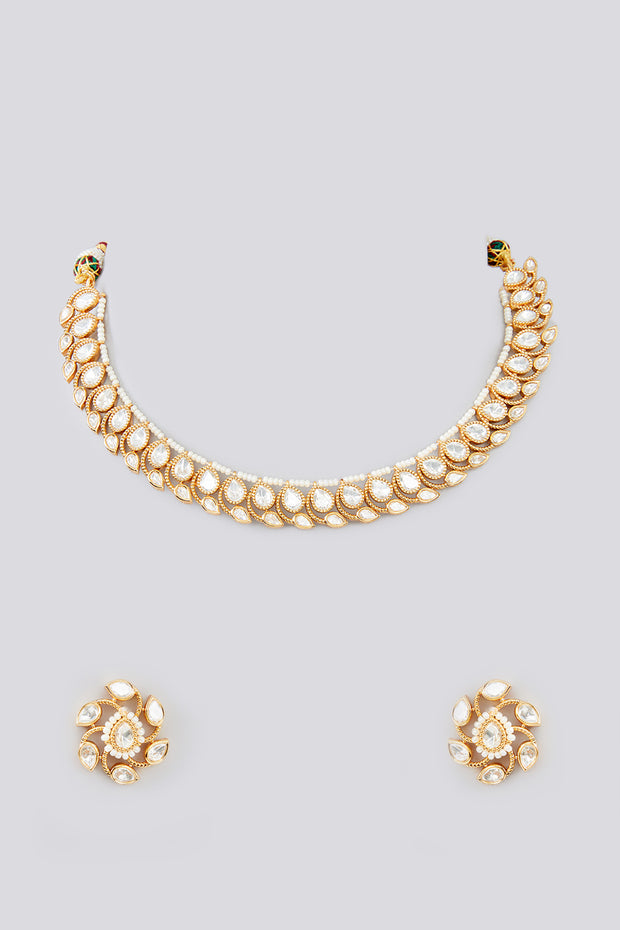 Zavi Kundan Choker Set zevarbygeeta