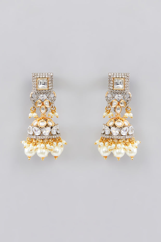 Mohika Pearl Kundan Choker Set zevarbygeeta