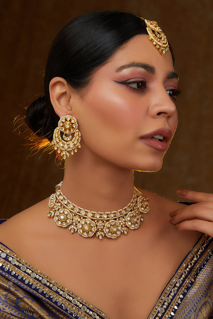 Chandrakala Kundan Set zevarbygeeta