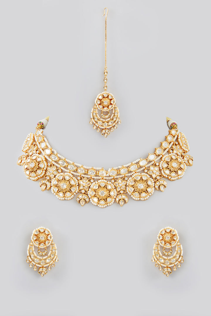 Chandrakala Kundan Set zevarbygeeta