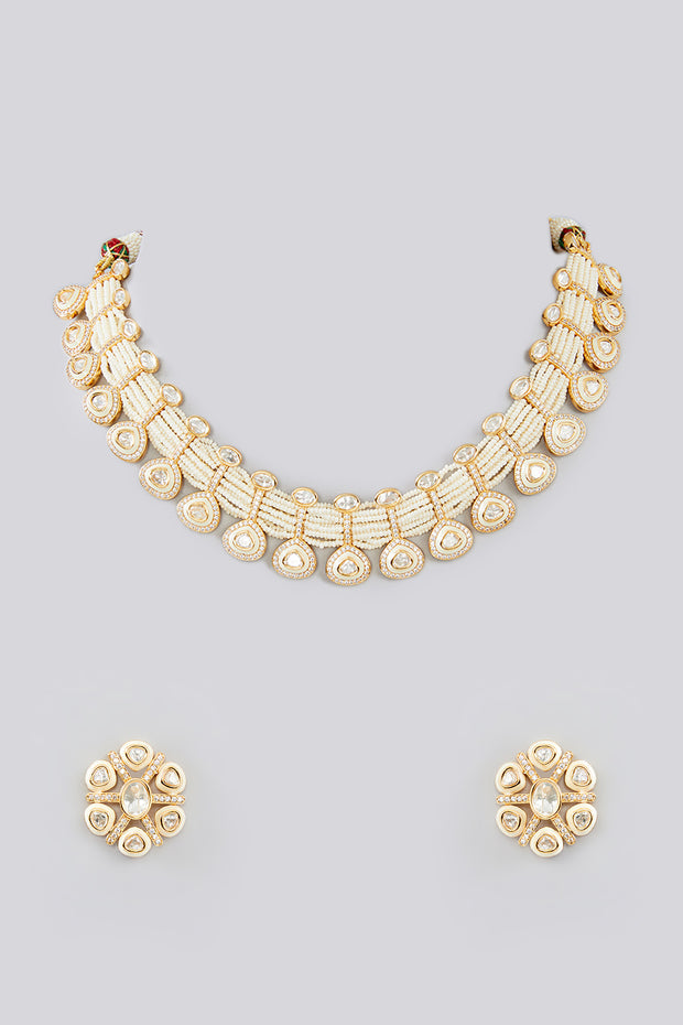 Kalinda Kundan Choker Set zevarbygeeta