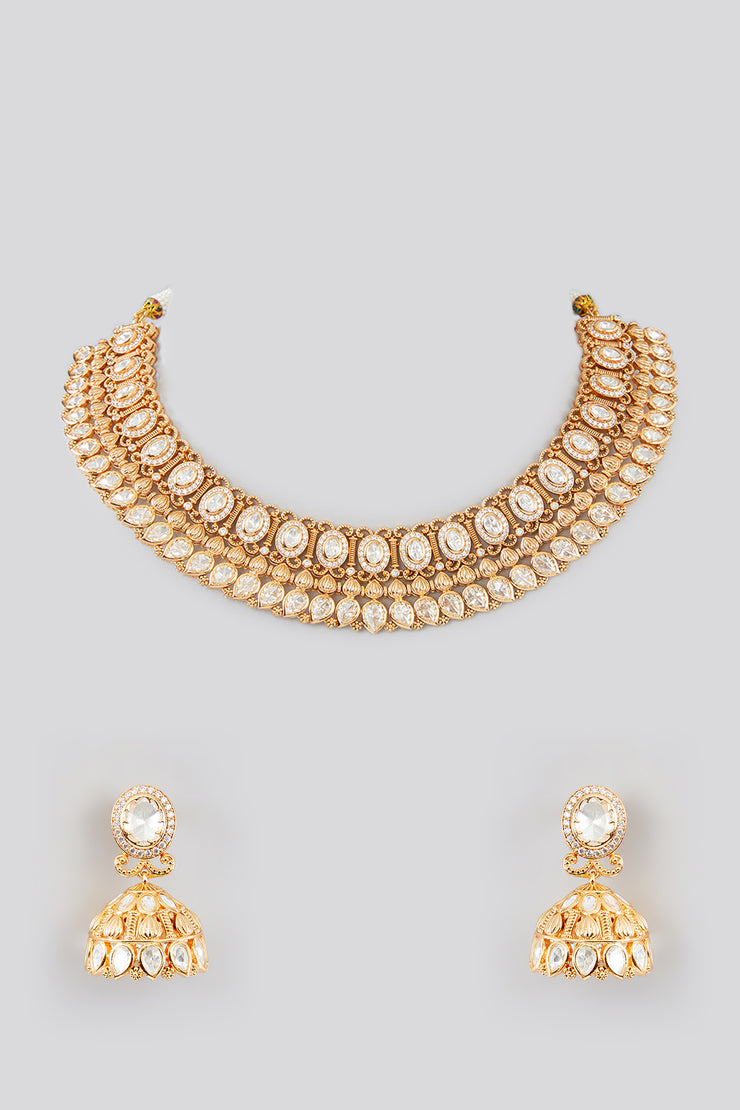 Navya Kundan Choker Set zevarbygeeta