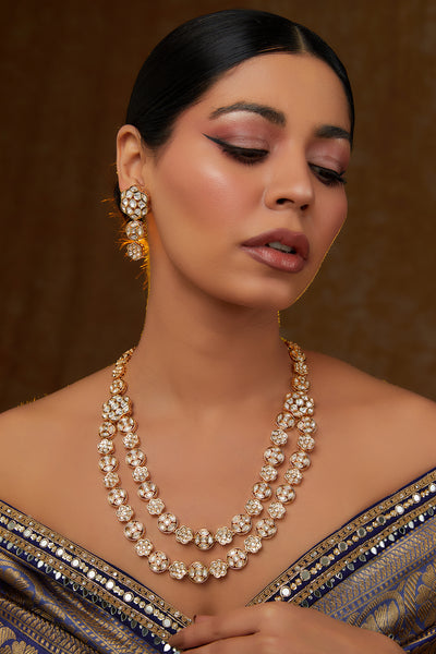 Zari Layered Kundan Set zevarbygeeta