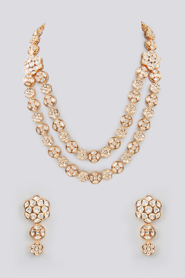 Zari Layered Kundan Set zevarbygeeta