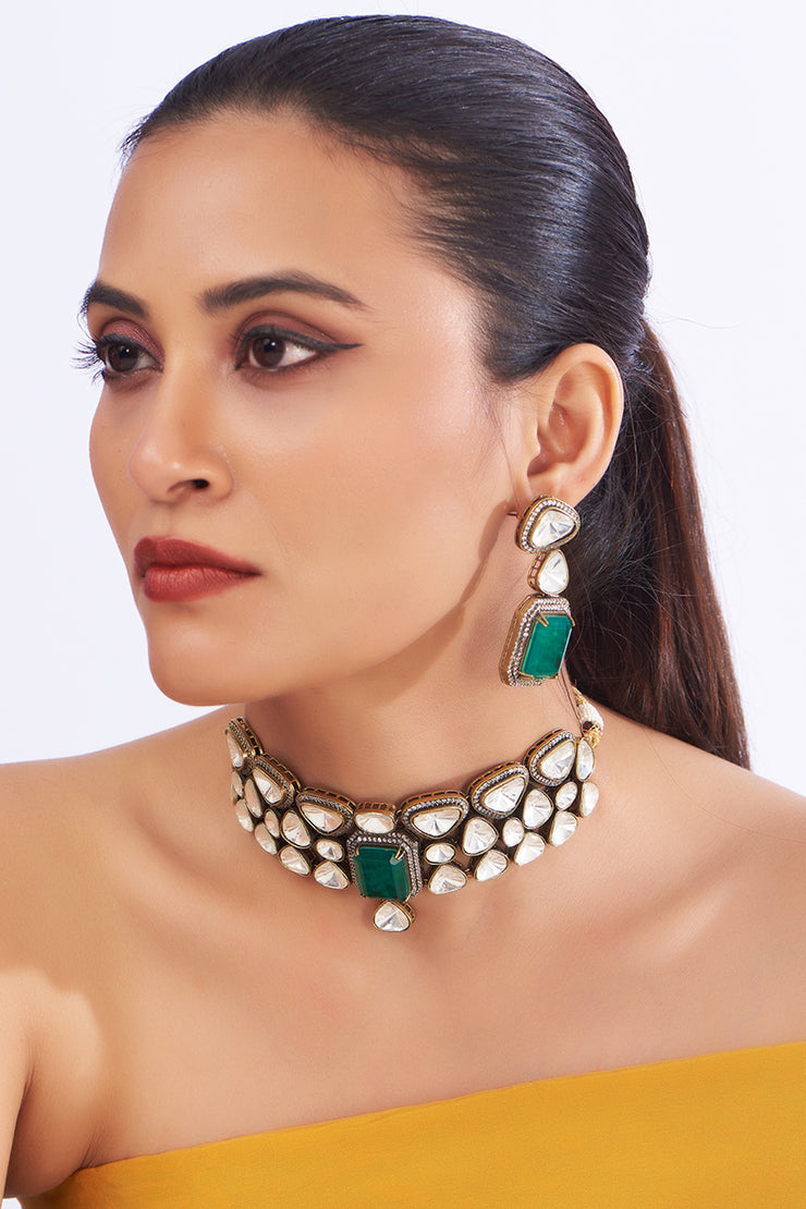 Polki choker set zevarbygeeta