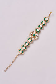 Kiara Emerald Kundan Bracelet zevarbygeeta