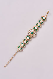 Kiara Emerald Kundan Bracelet