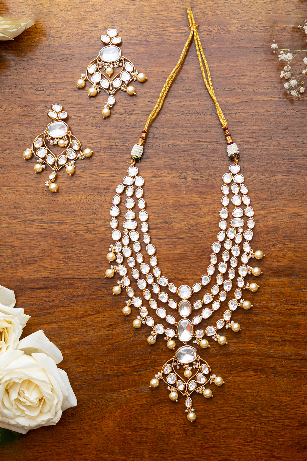 Kesh Polki Necklace Set