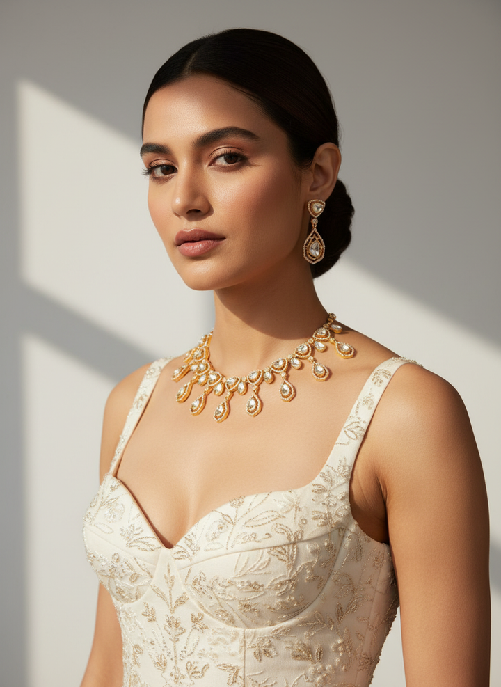 Fariza Moissanite Necklace Set