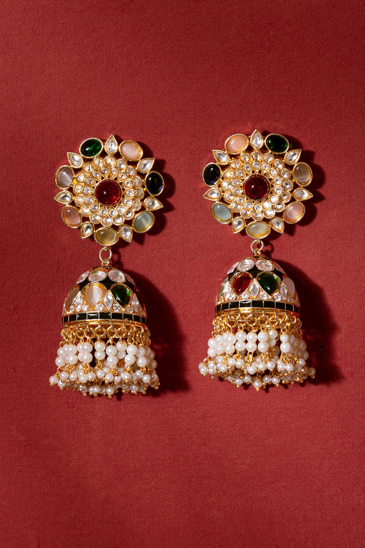 Simi Kundan Jhumkas