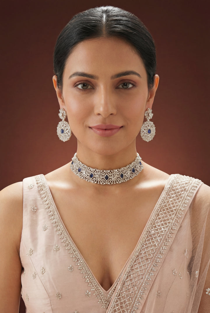 Diksha Sapphire Diamond Choker
