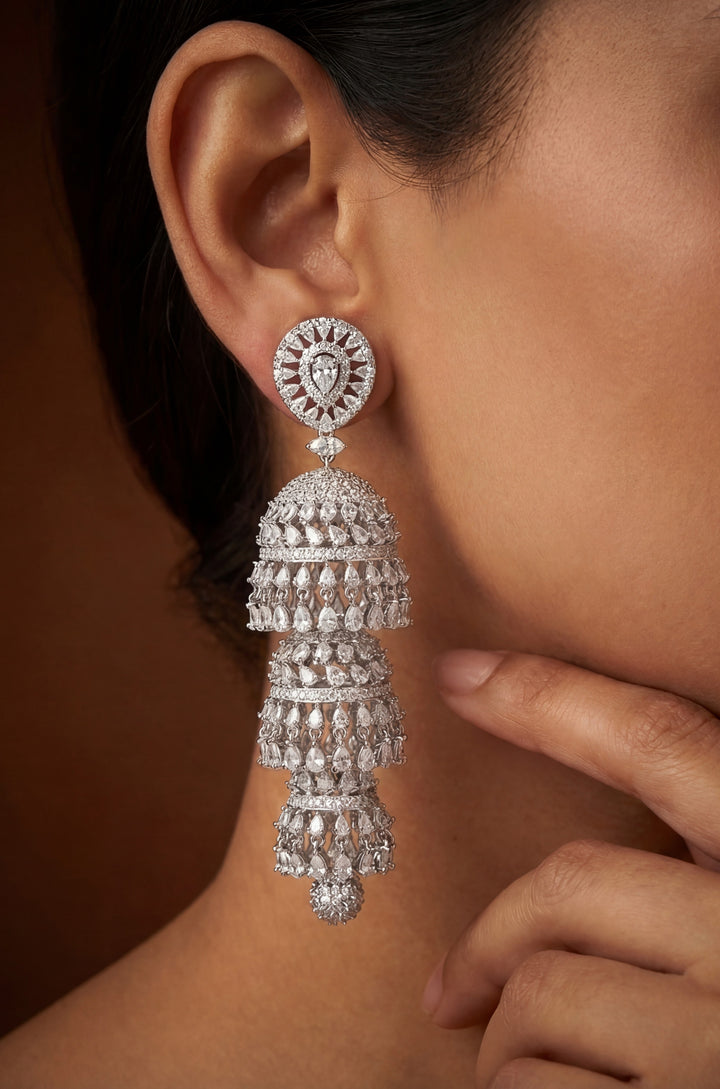 Latisha Diamond Jhumkas