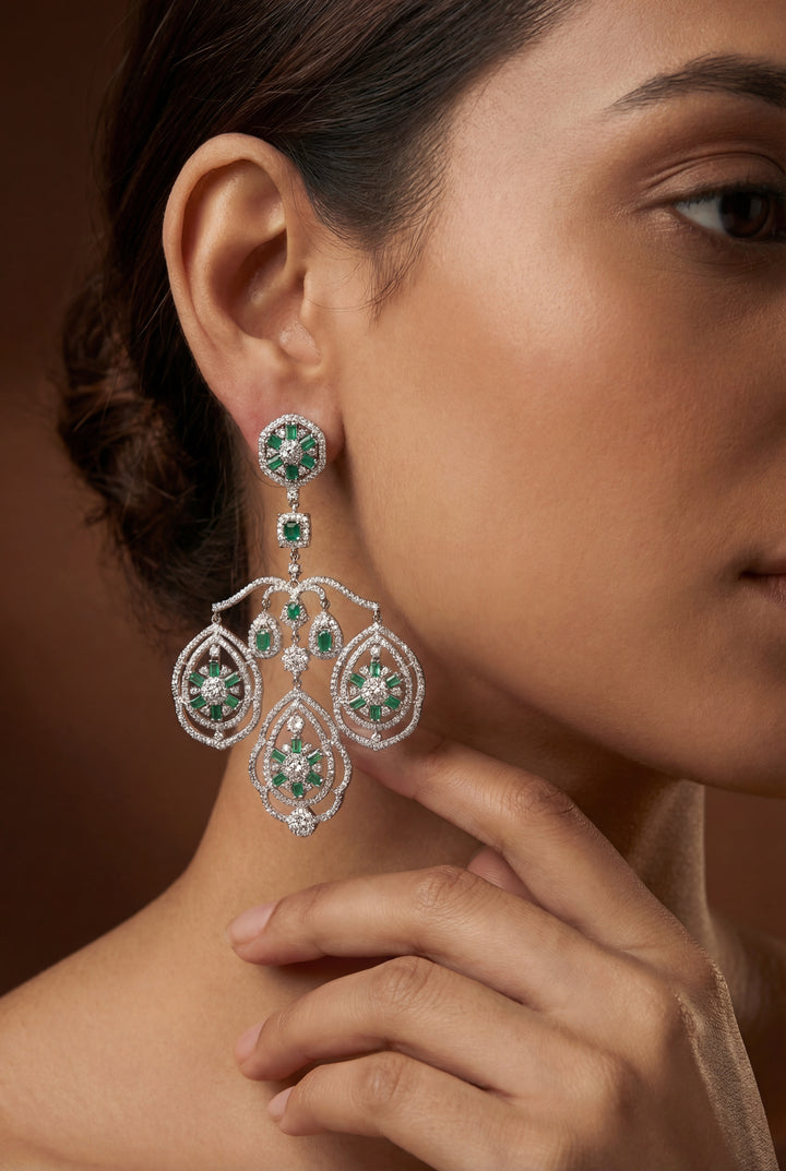 Tavisha Diamond Statement Earrings