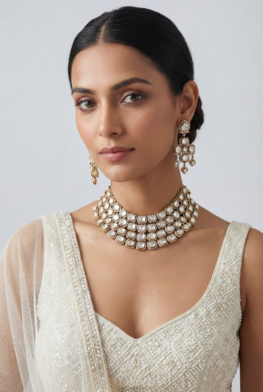 Mansi Polki Necklace Set