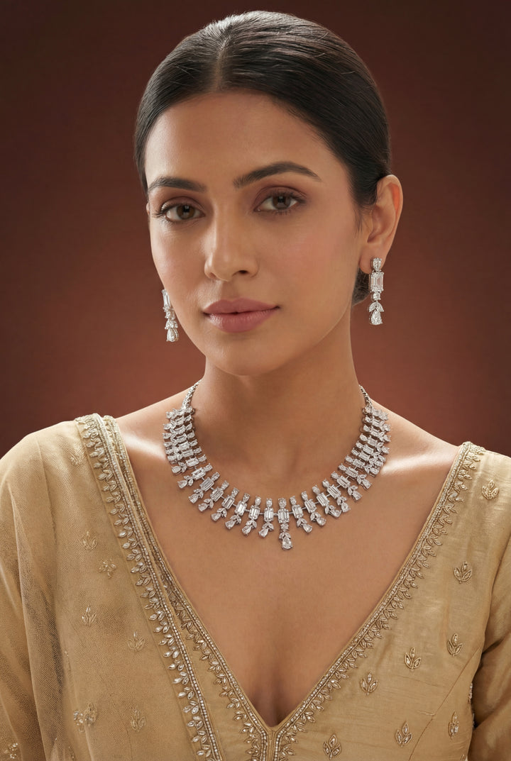 Jigyasa Diamond Necklace Set