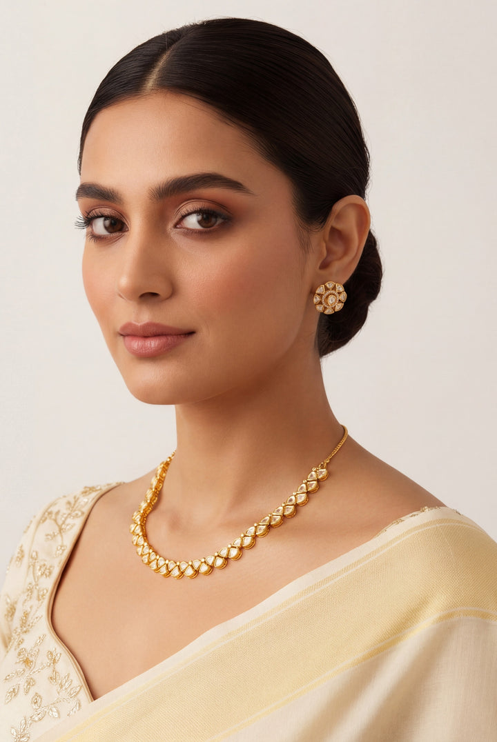 Gulhita Gold Kundan Set