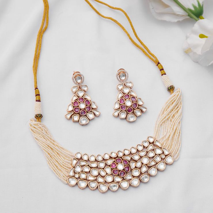 Kundan Choker Set zevarbygeeta