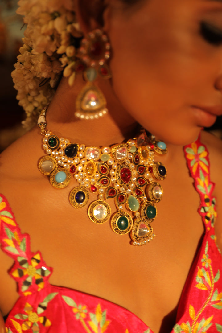 Kundan Choker Set zevarbygeeta