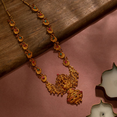 Temple long necklace