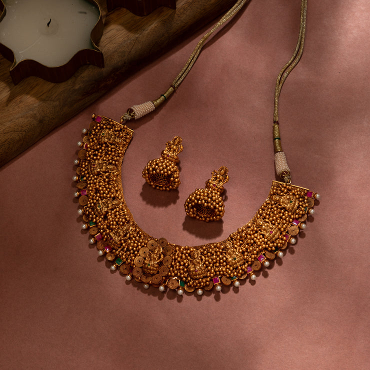 Temple necklace set