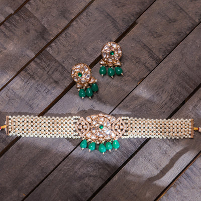 Kundan choker Set zevarbygeeta