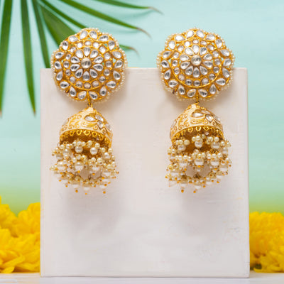 Gurleen Kundan Earrings zevarbygeeta