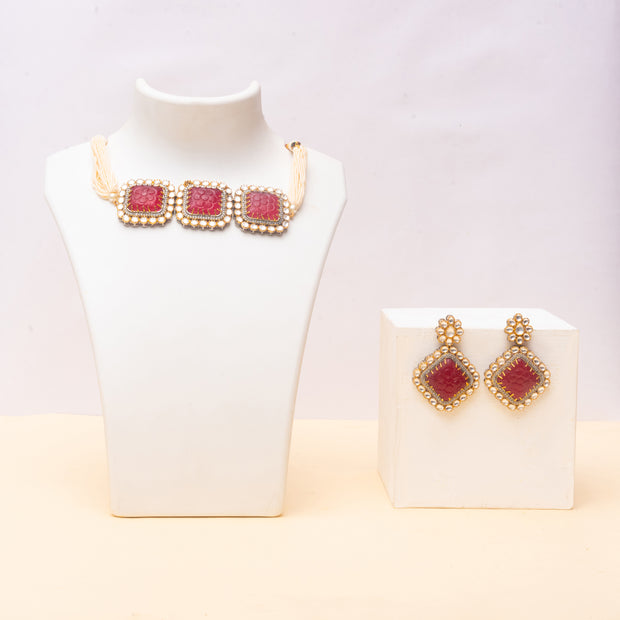Kundan choker Set
