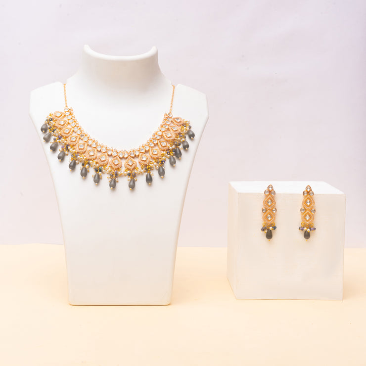 Kundan necklace Set