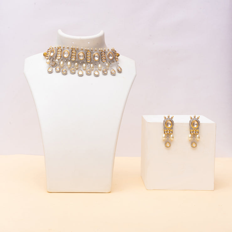Kundan necklace Set
