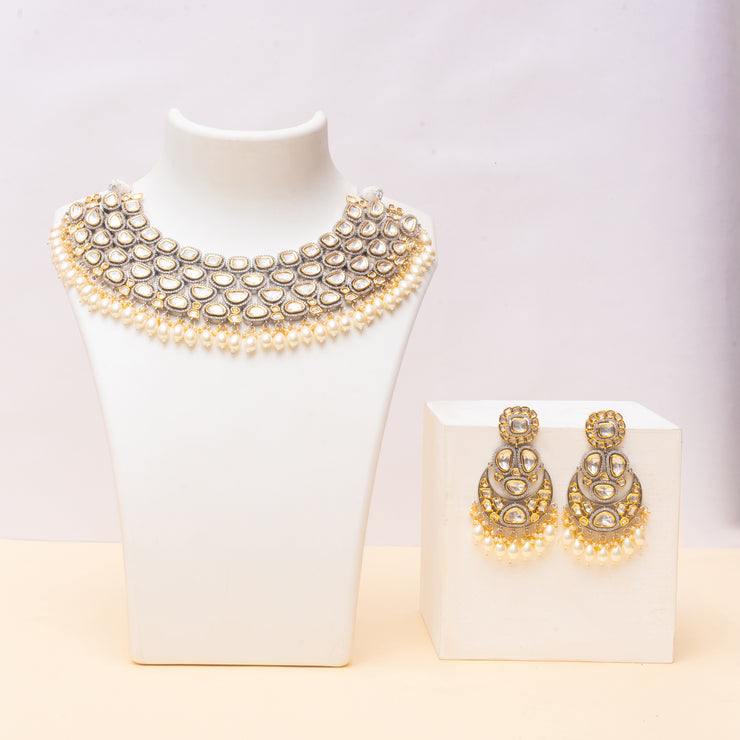Kundan necklace Set