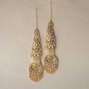 Gabrielle Big Pearl Kundan Earrings zevarbygeeta