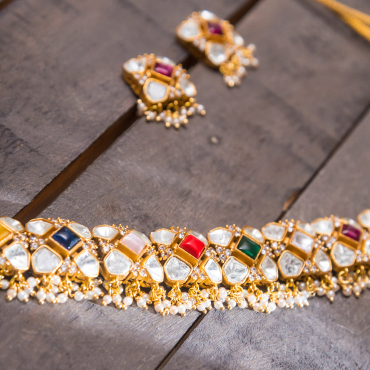 Kundan choker Set