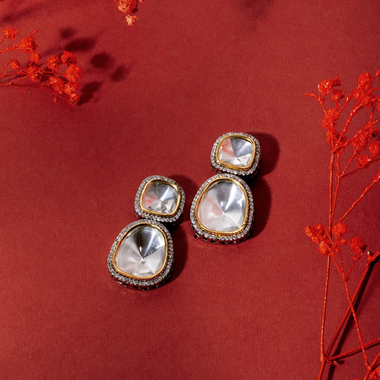 Ganga Polki Studs
