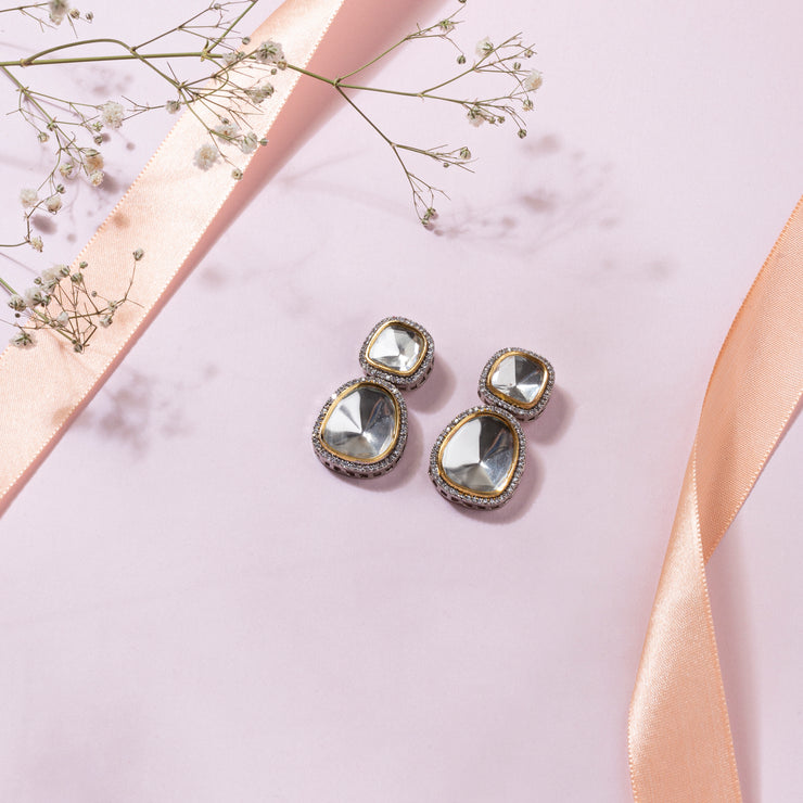 Ganga Polki Studs